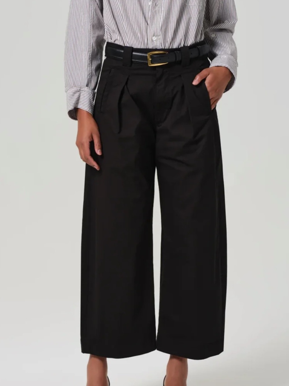 NWOT Citizens of Humanity Cara Cropped Pleated Trousers
